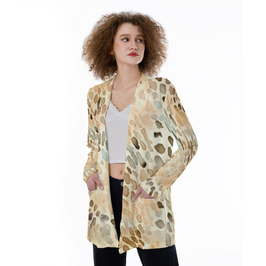 Spotted Watercolor Lightweight Cardigan - Eclectage