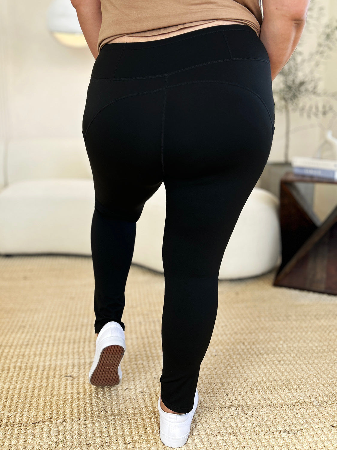 Wide Waistband Sports Leggings - Eclectage