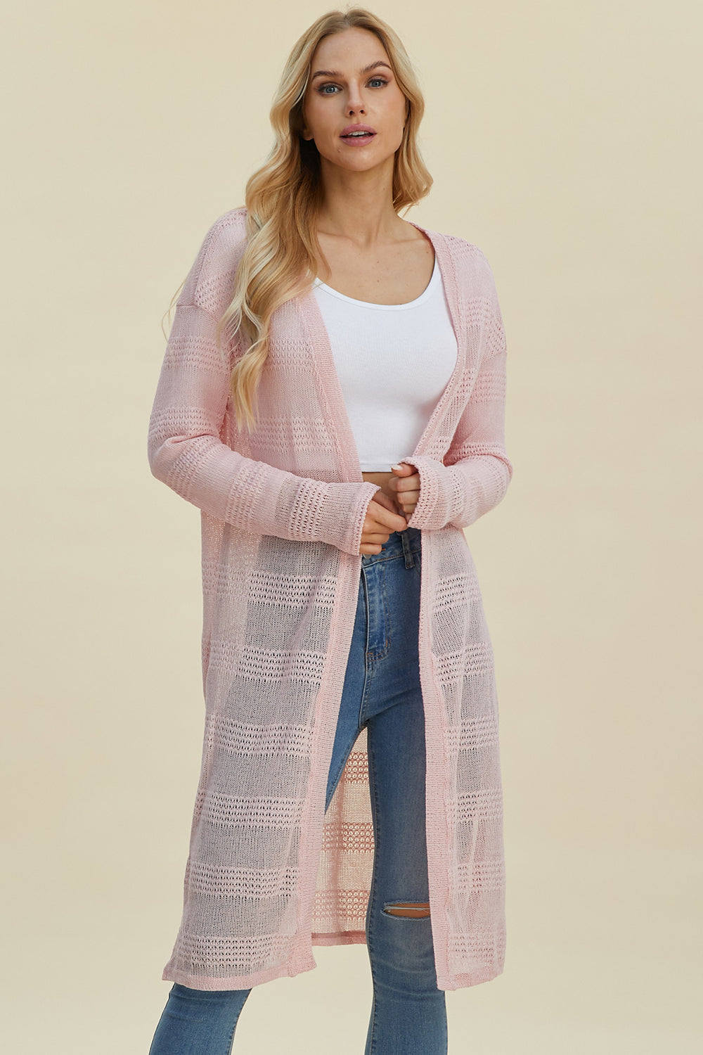 Open Front Longline Cardigan - Eclectage