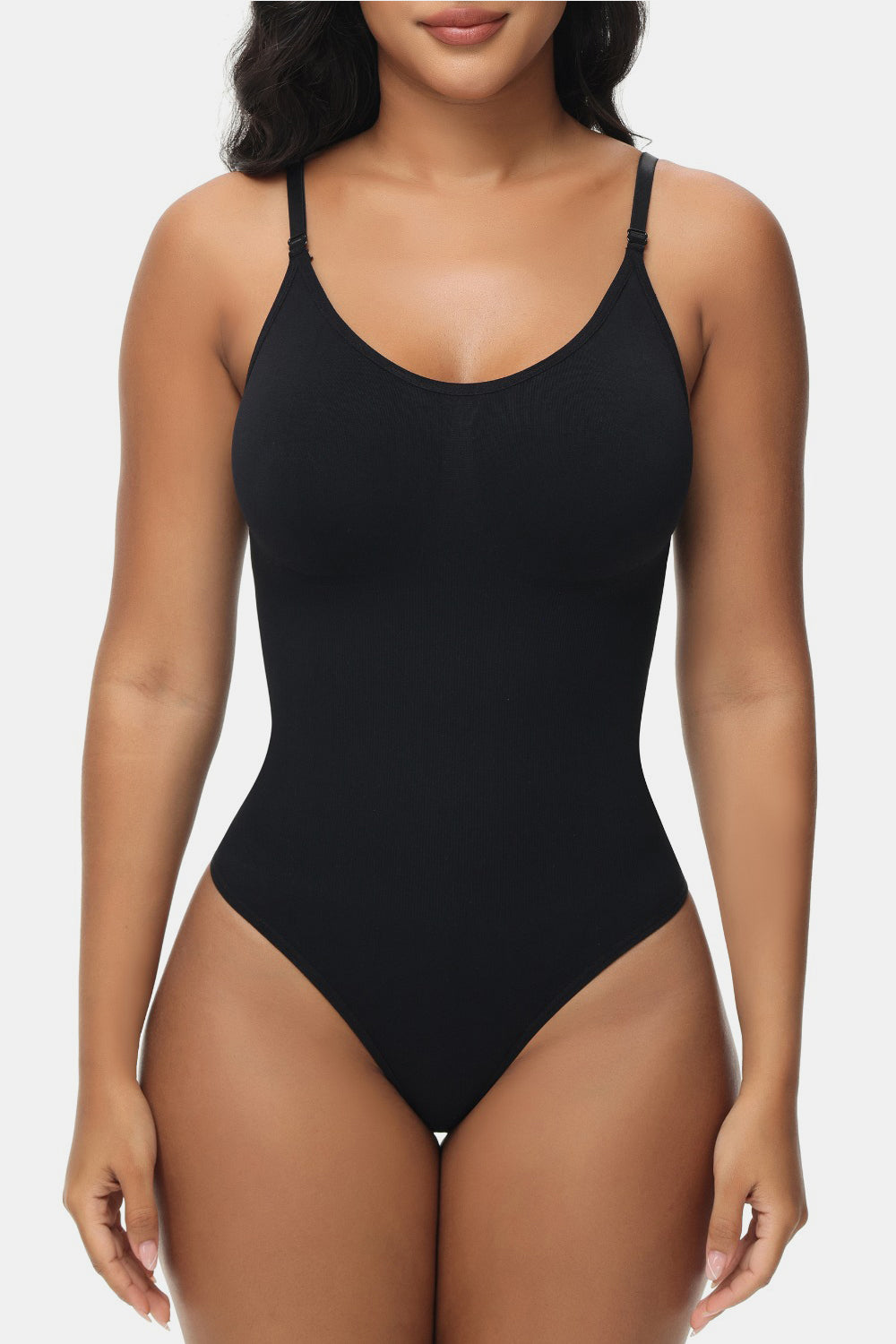 Spaghetti Strap Tummy Control Bodysuit - Eclectage