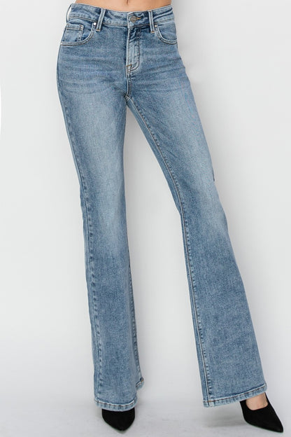 Mid Rise Bootcut Jeans - Eclectage