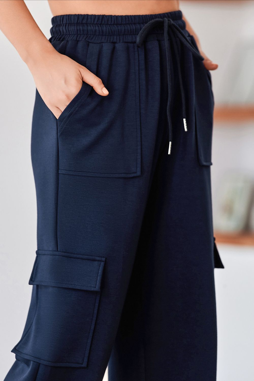 High Waist Wide Leg Workout Pants - Eclectage