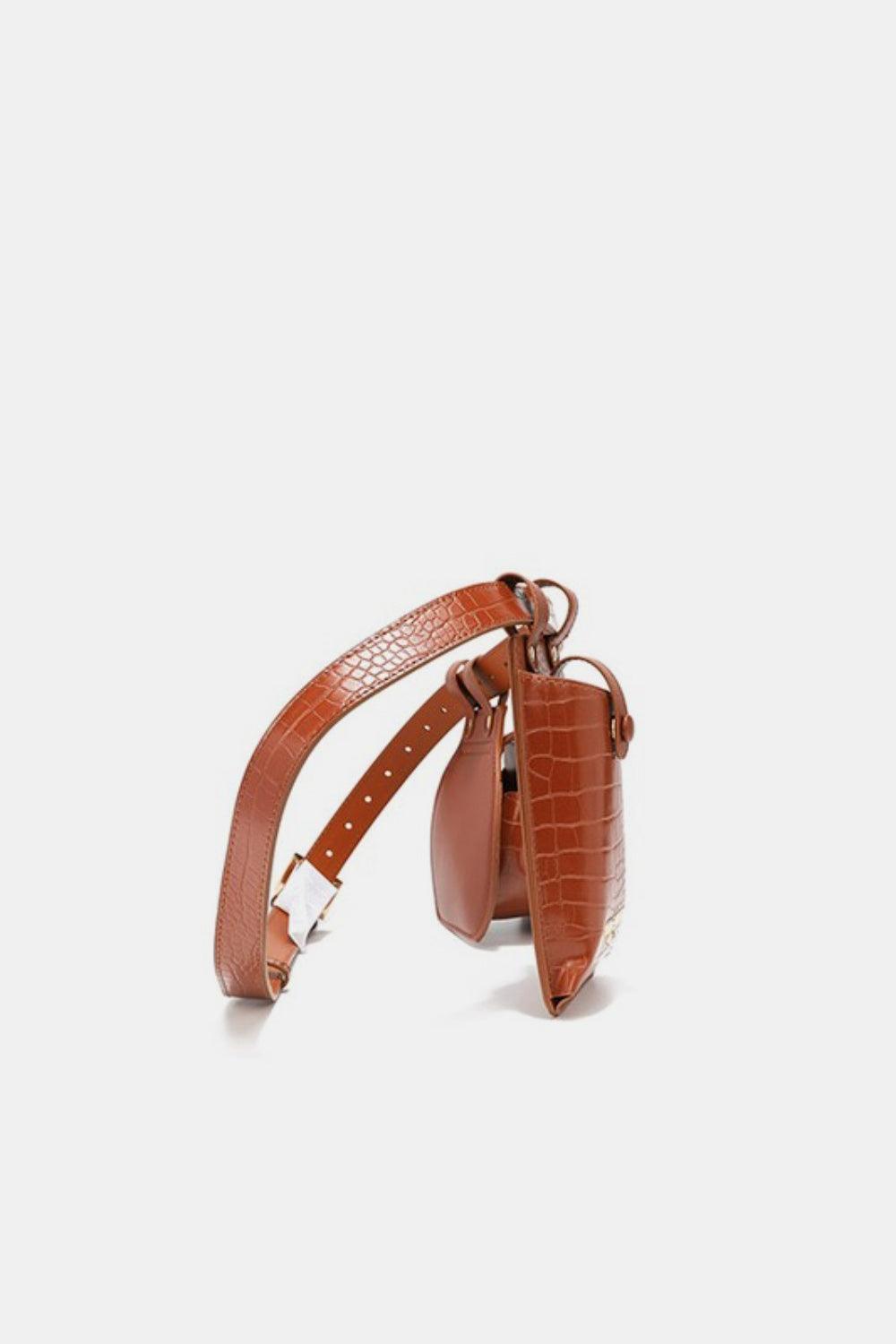 2 Piece Texture Belt Bag - Eclectage