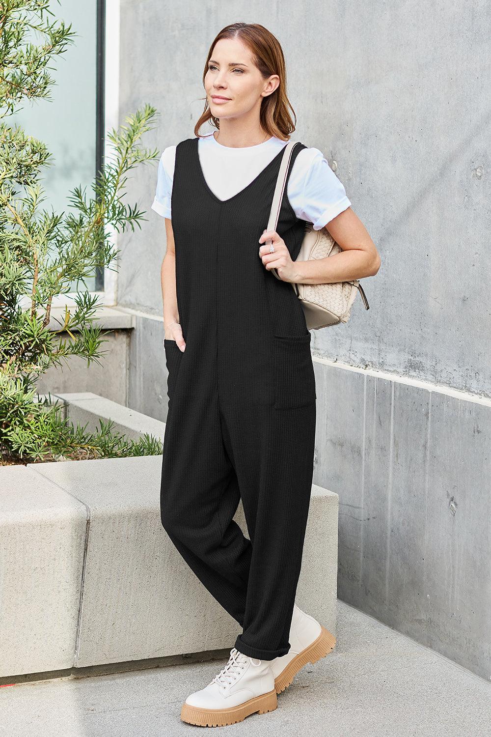 Sleeveless Straight Jumpsuit - Eclectage