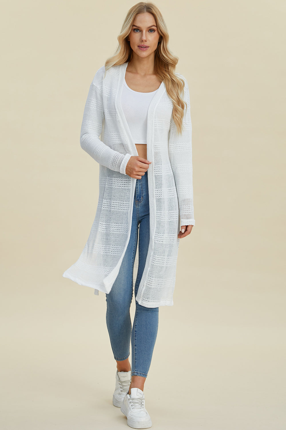 Open Front Longline Cardigan - Eclectage