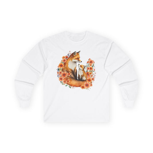 Fox Mom and Baby Long Sleeve T-Shirt