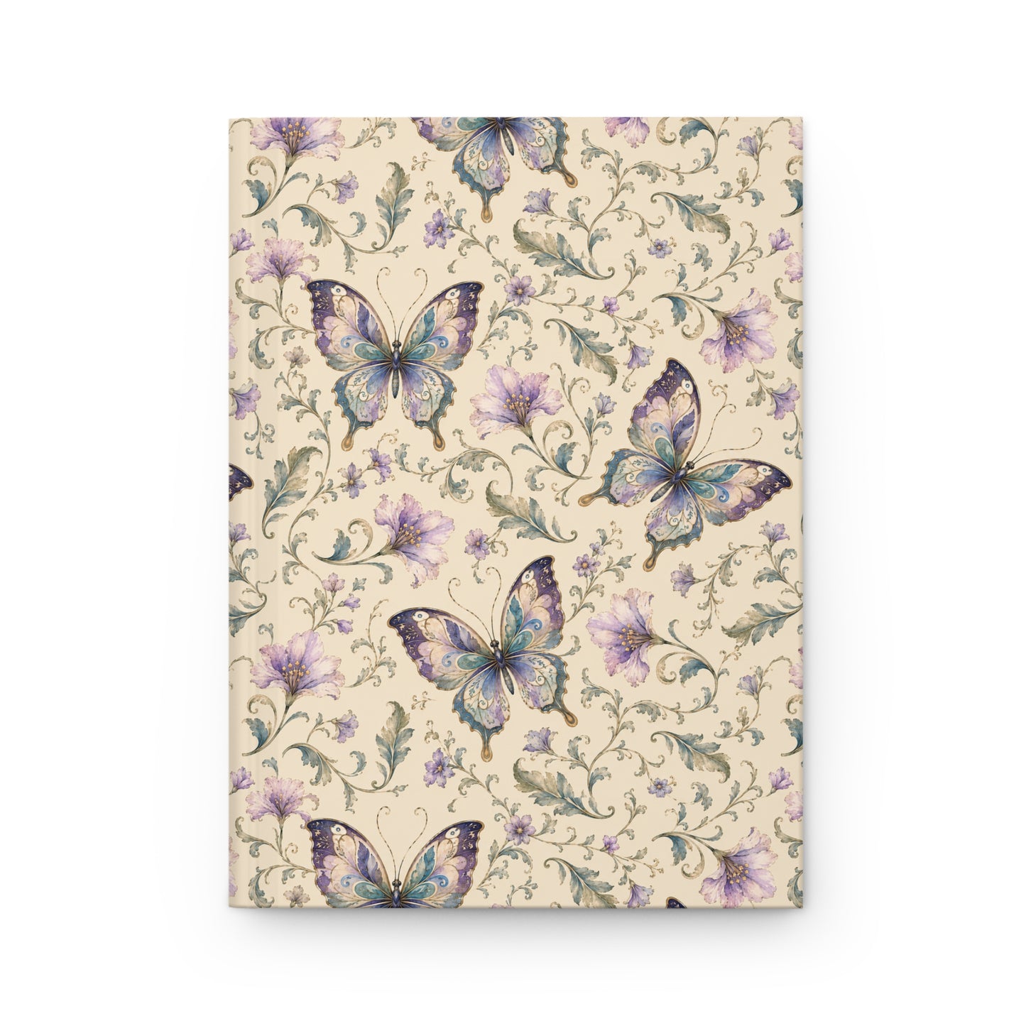 Butterfly Floral Hardcover Lined Journal