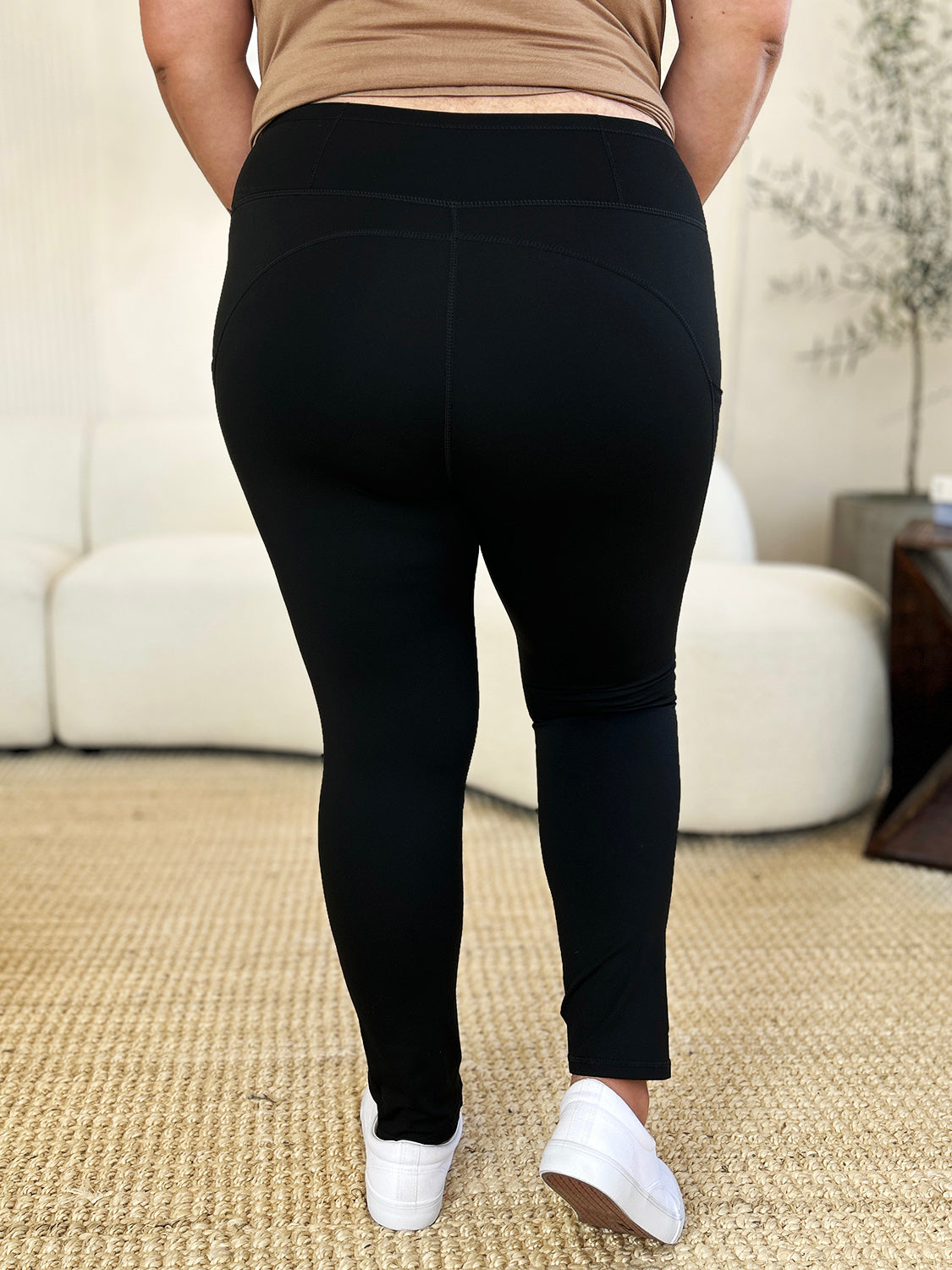 Wide Waistband Sports Leggings - Eclectage