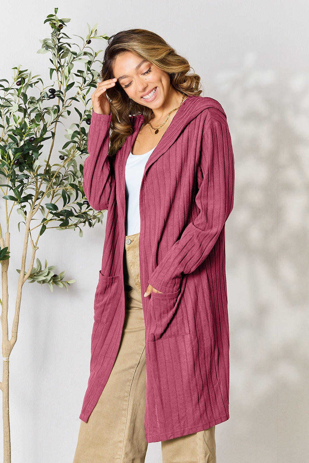 Hooded Long Cardigan - Eclectage