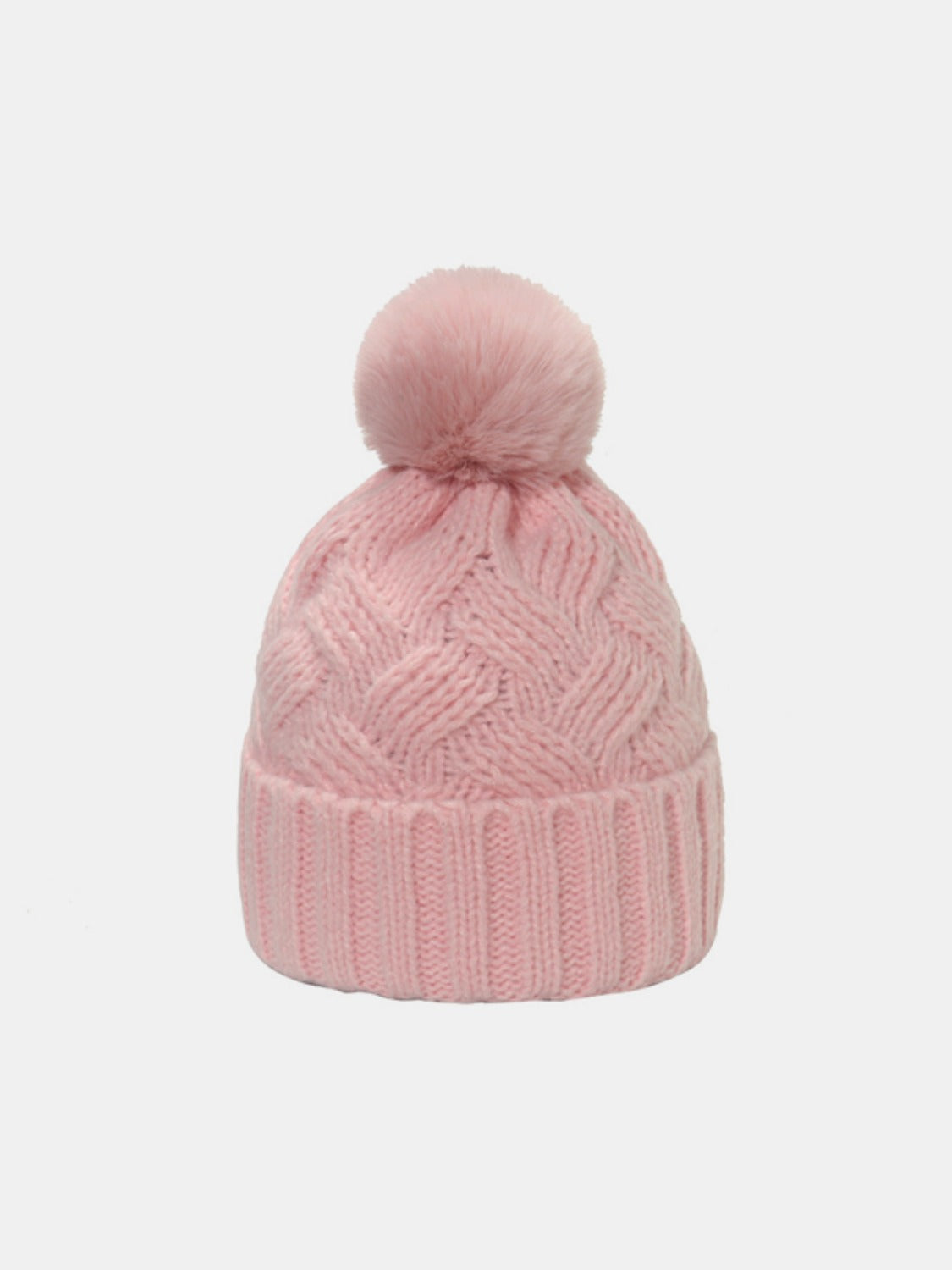 Roll Rim Cable-Knit Hat - Eclectage