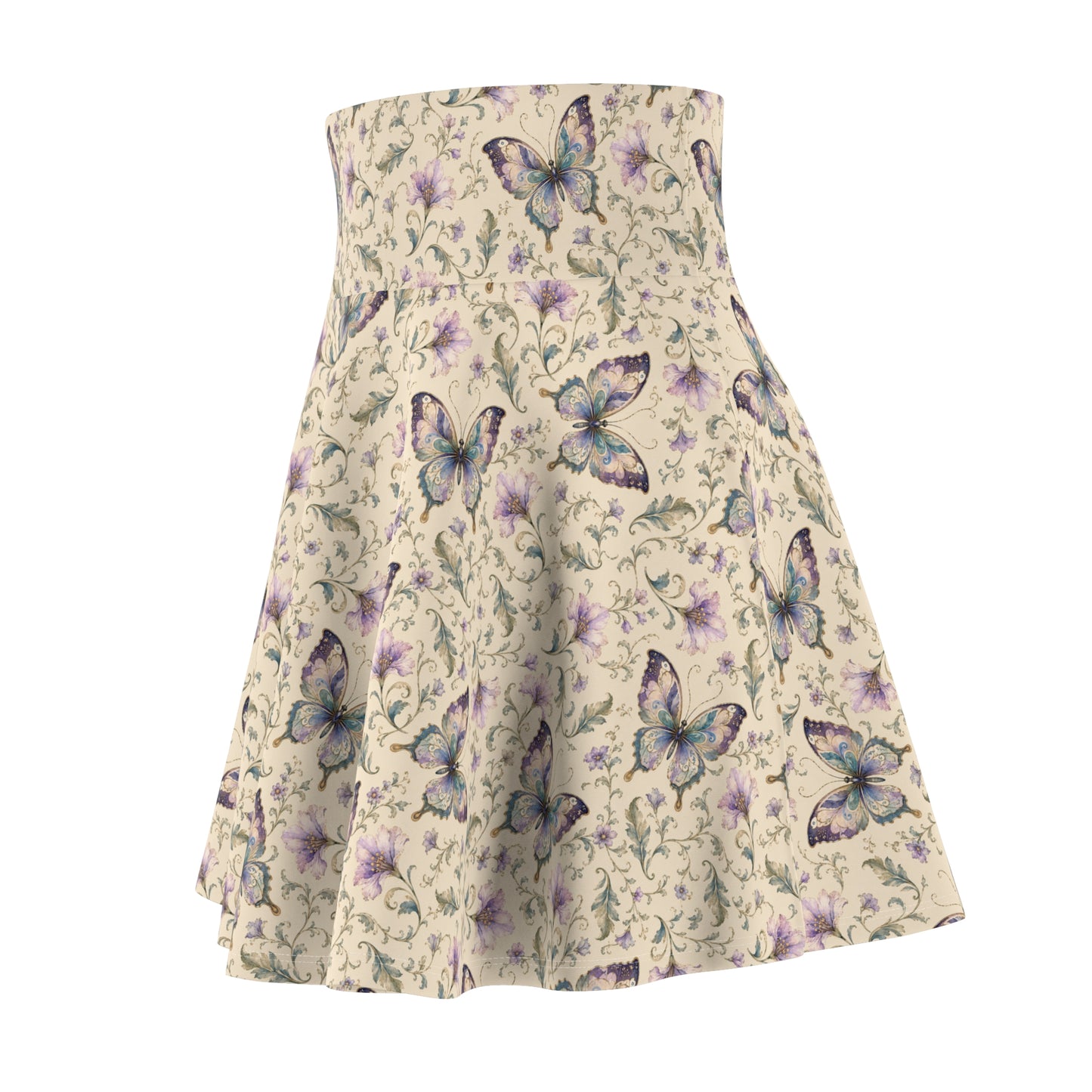 Butterfly Floral Skater Skirt