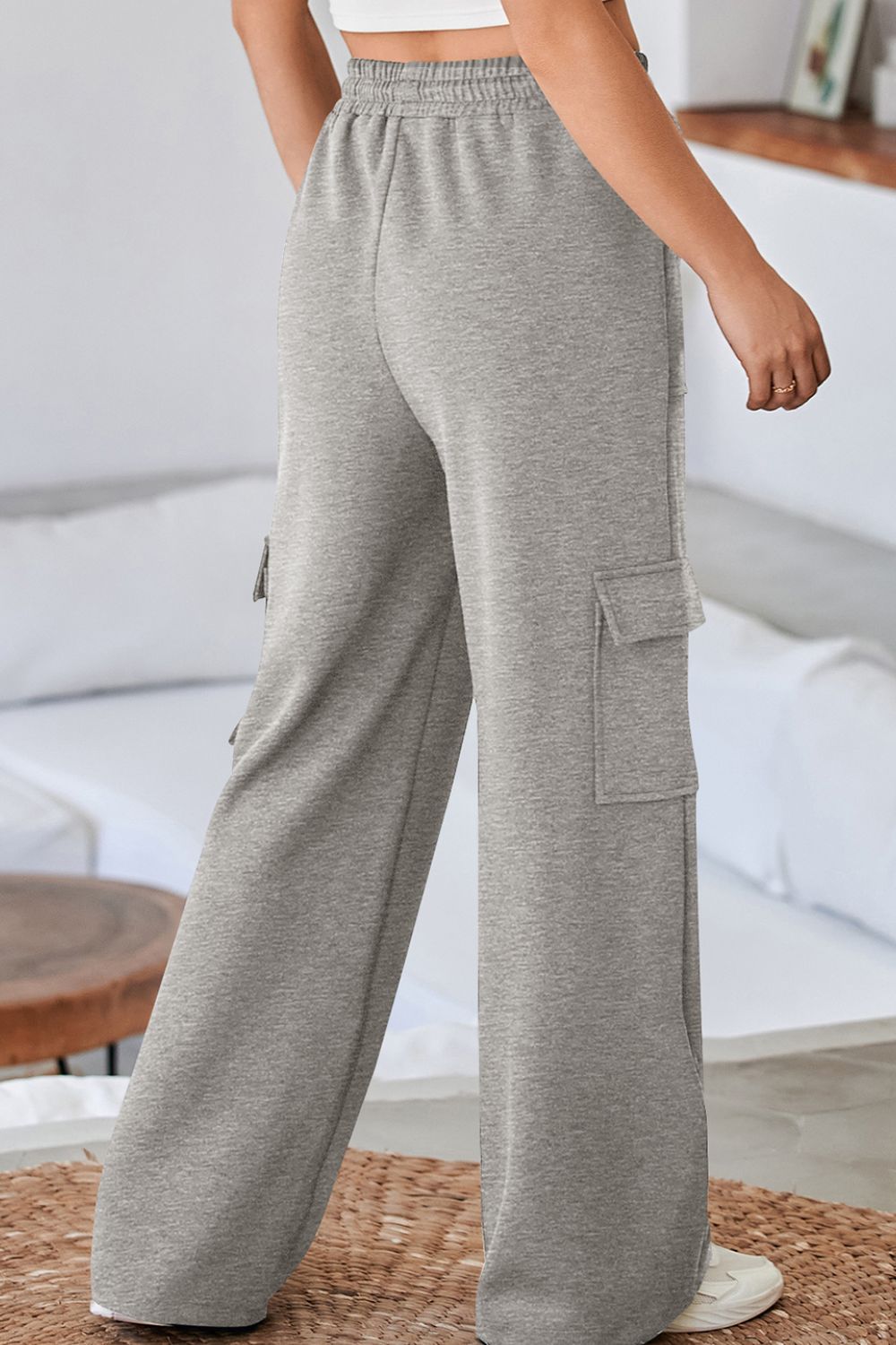 High Waist Wide Leg Workout Pants - Eclectage