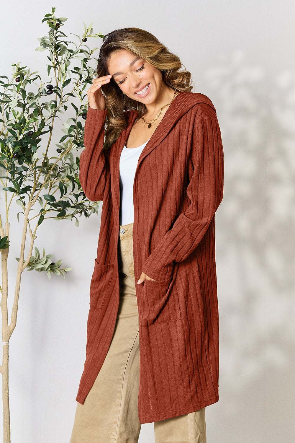 Hooded Long Cardigan - Eclectage