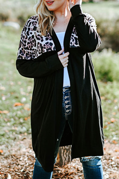 Plus Size Open Front Cardigan - Eclectage