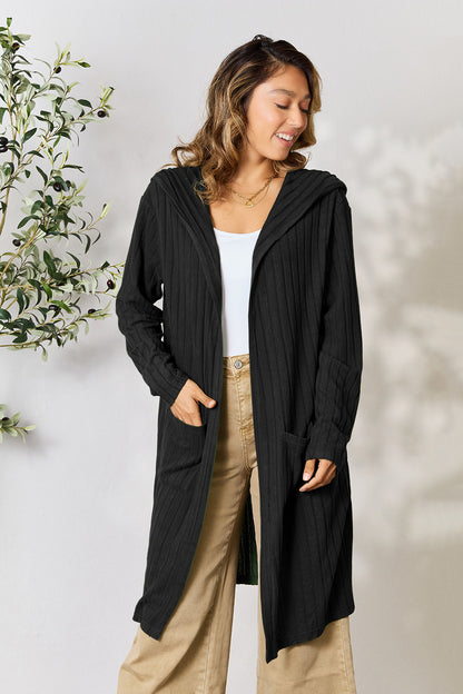 Hooded Long Cardigan - Eclectage