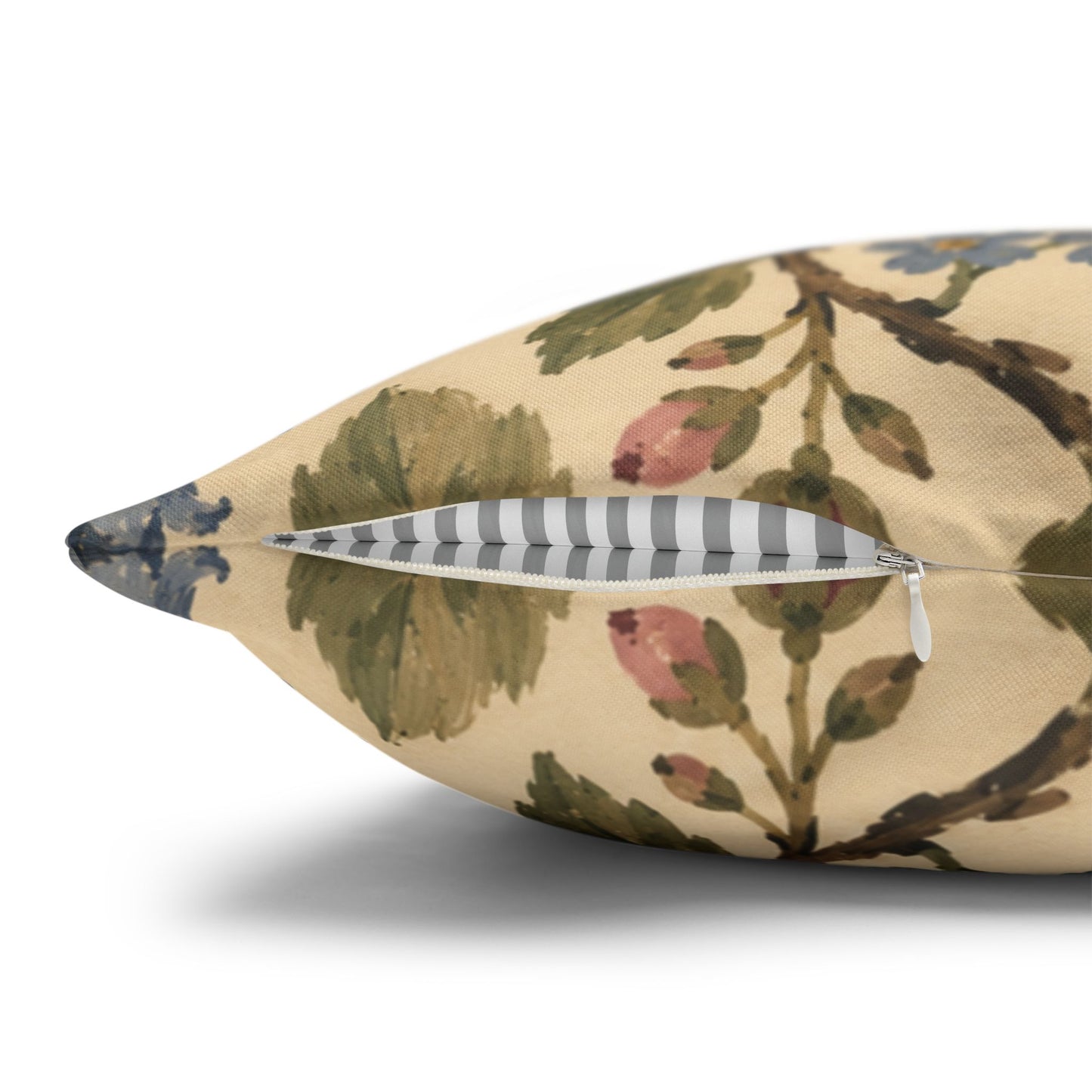 Floral Squirrel Pillow Cover