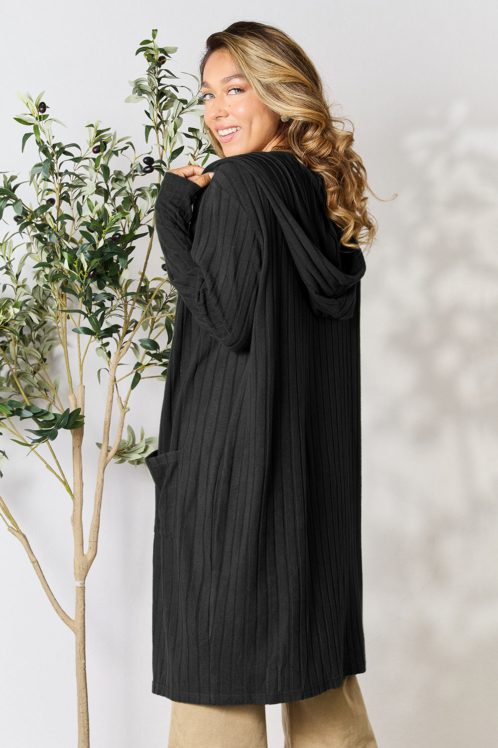 Hooded Long Cardigan - Eclectage