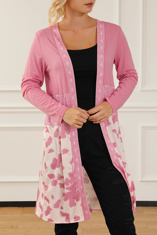 Long Sleeve Open Front Cardigan - Eclectage