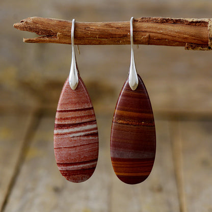 Natural Stone Waterdrop Shape Earrings - Eclectage