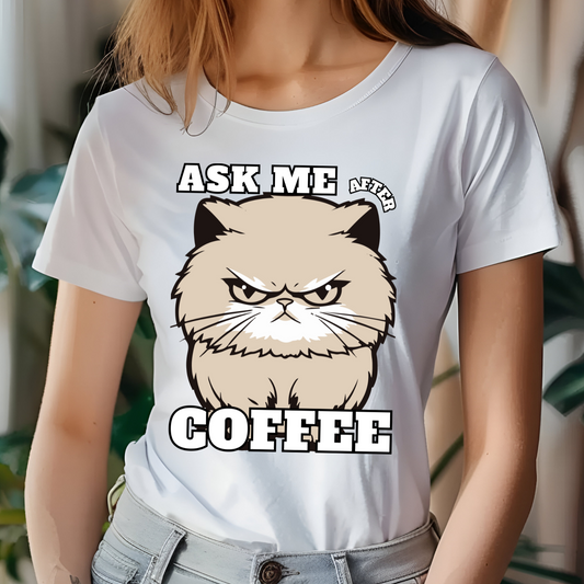 Coffee and Cats T-Shirt - Eclectage