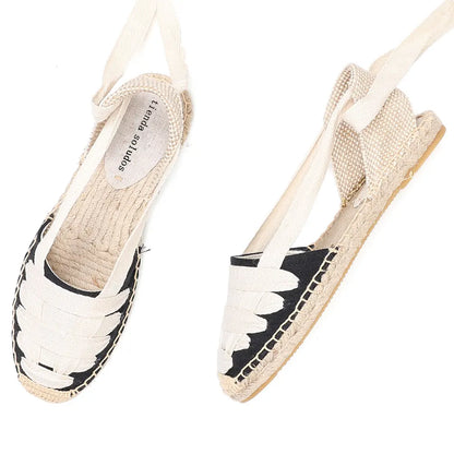 Lace-up Espadrille Sandals - Eclectage