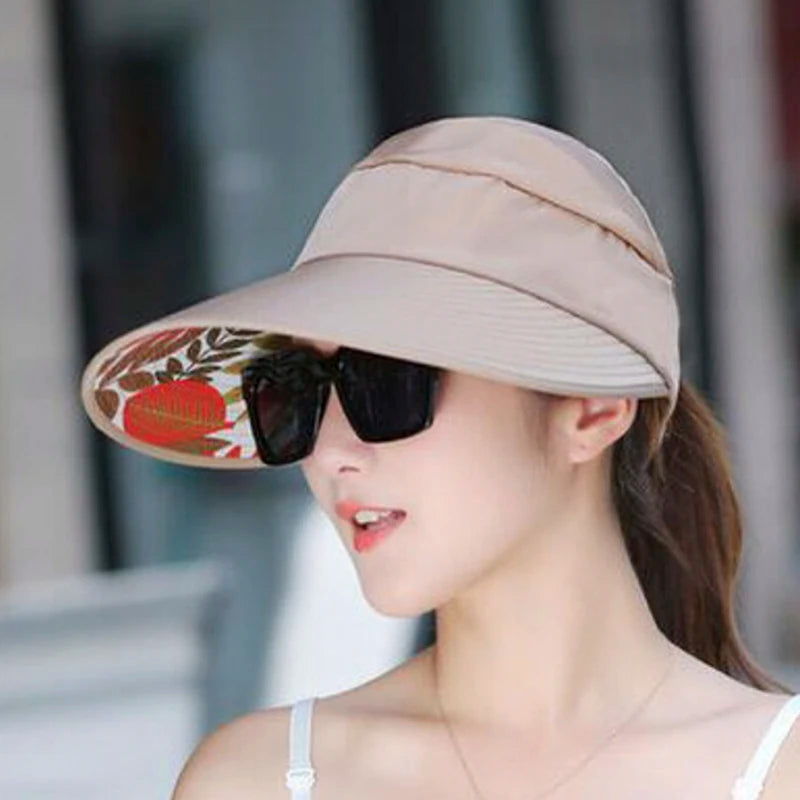 Folding Sun Hat Wide Brim Visor - Eclectage