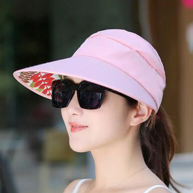 Folding Sun Hat Wide Brim Visor - Eclectage