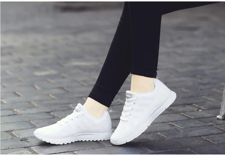 Mesh Lace Up Sneakers - Eclectage