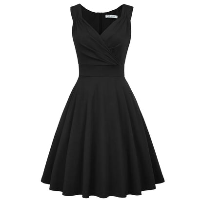 Sleeveless V Neck A-Line Evening Dress