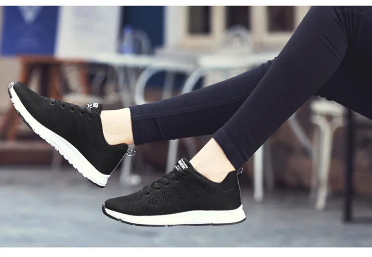 Mesh Lace Up Sneakers - Eclectage