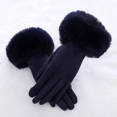 Faux Rabbit Fur Gloves - Eclectage