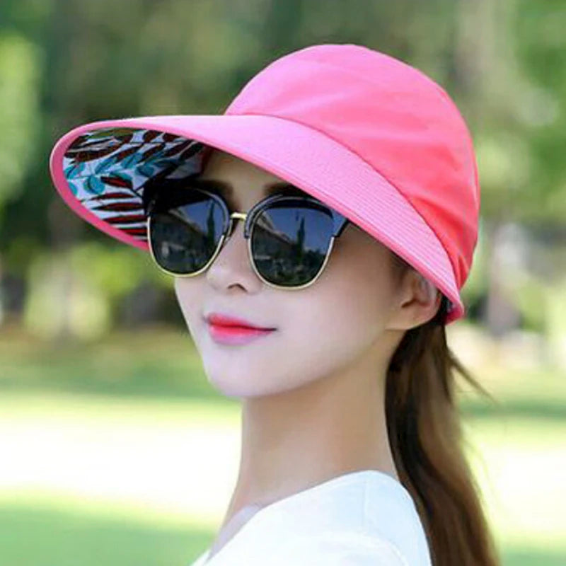 Folding Sun Hat Wide Brim Visor - Eclectage