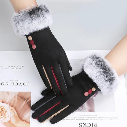 Faux Rabbit Fur Gloves - Eclectage