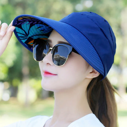 Folding Sun Hat Wide Brim Visor - Eclectage