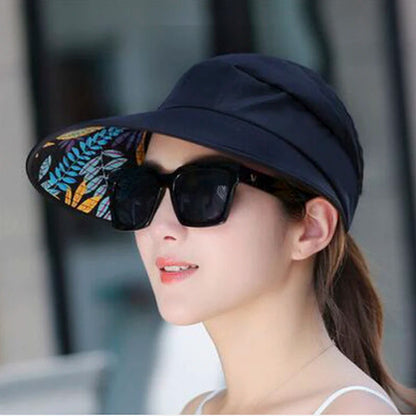 Folding Sun Hat Wide Brim Visor - Eclectage