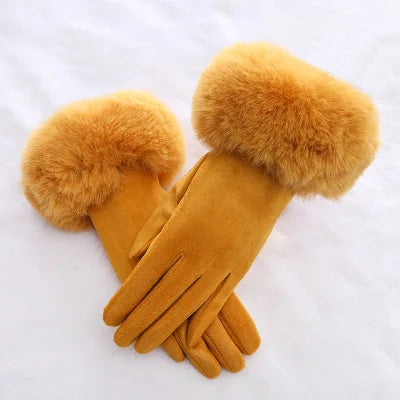 Faux Rabbit Fur Gloves - Eclectage