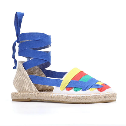 Lace-up Espadrille Sandals - Eclectage