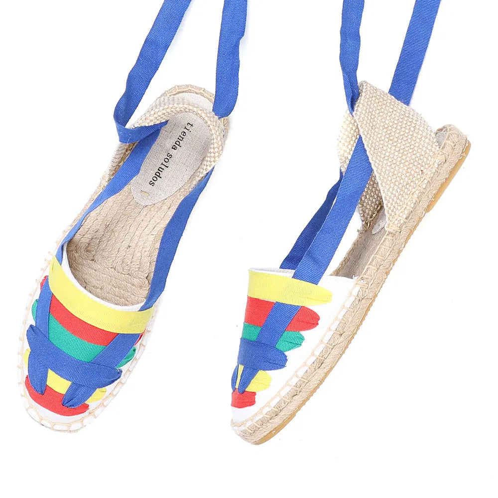 Lace-up Espadrille Sandals - Eclectage