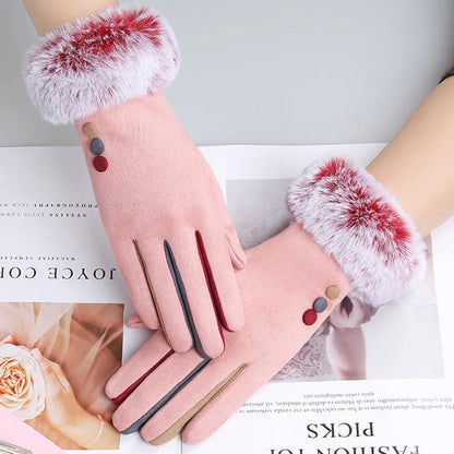 Faux Rabbit Fur Gloves - Eclectage