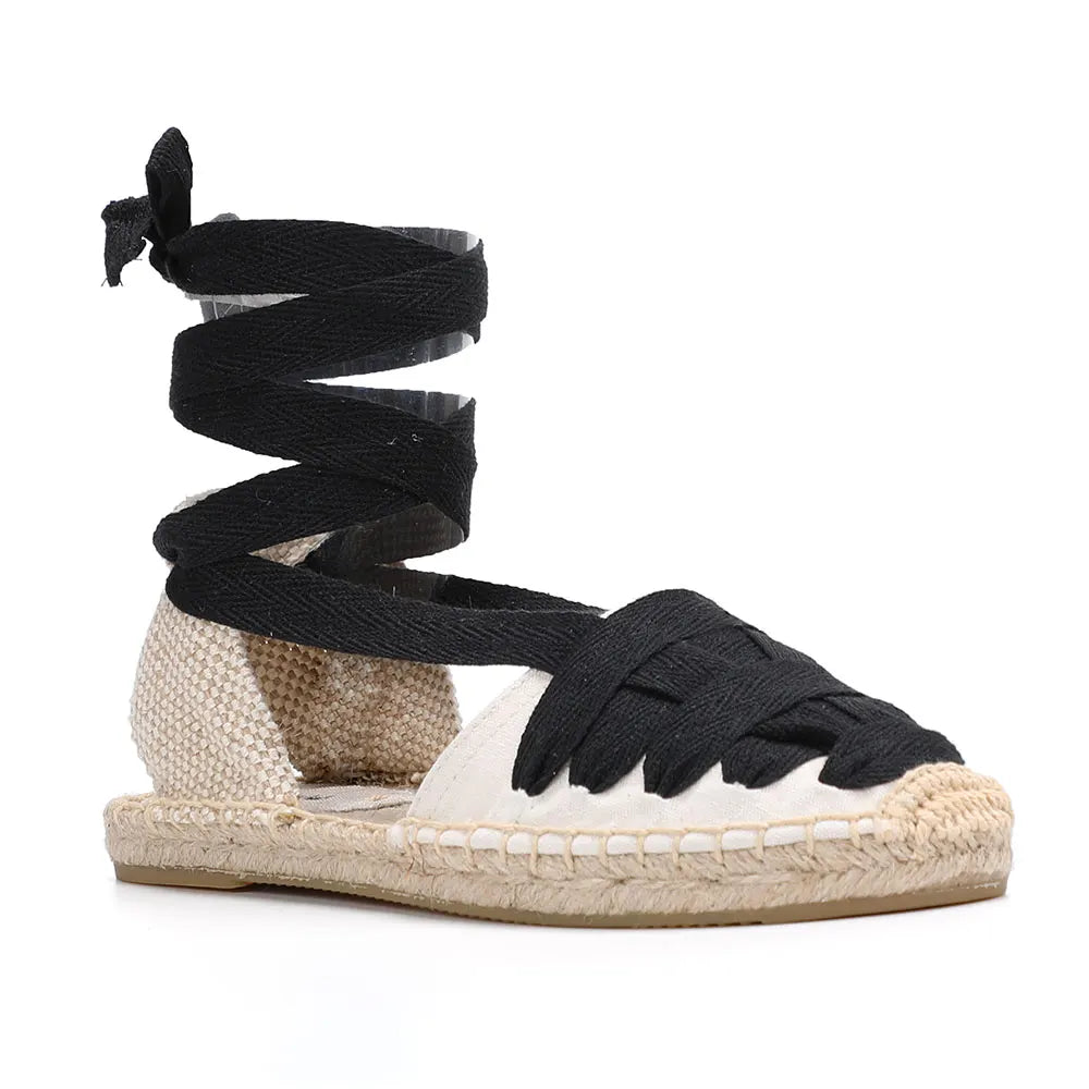 Lace-up Espadrille Sandals - Eclectage