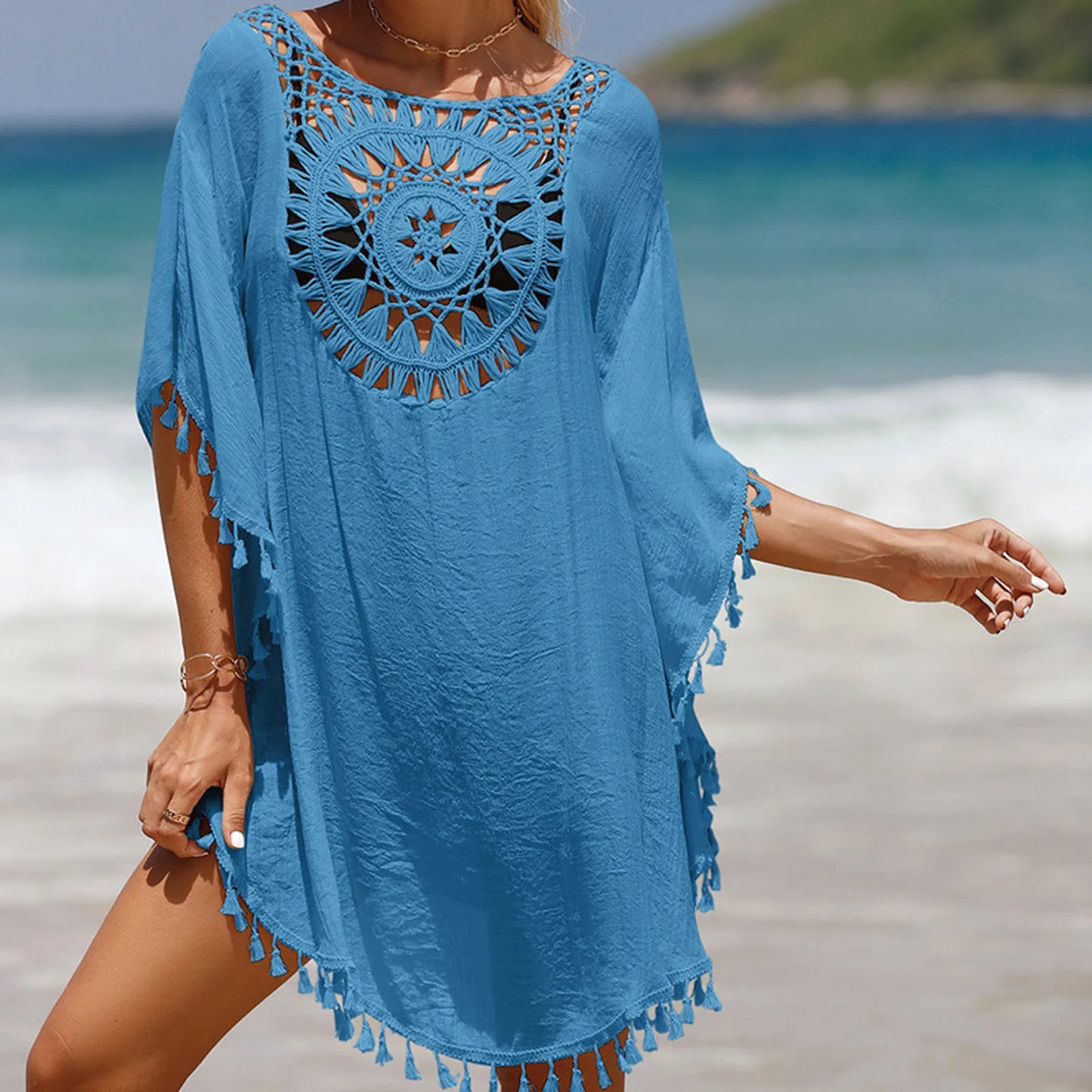 Beach Dress Cover Up Crochet Lace