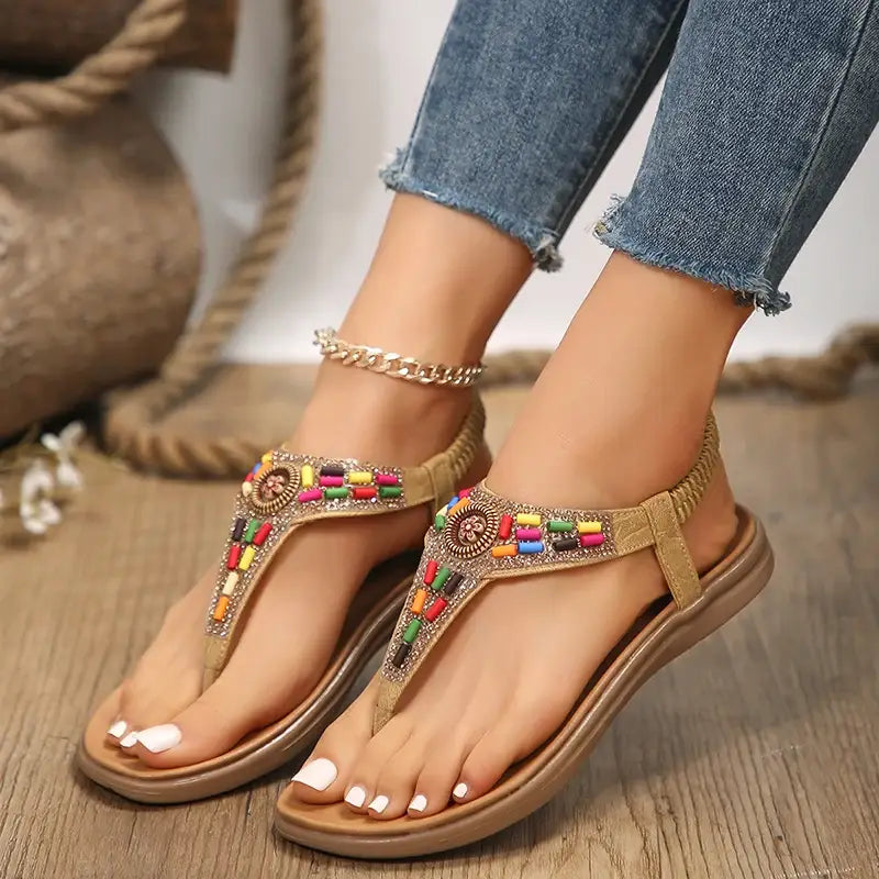 Mix Color Bohemian Sandals