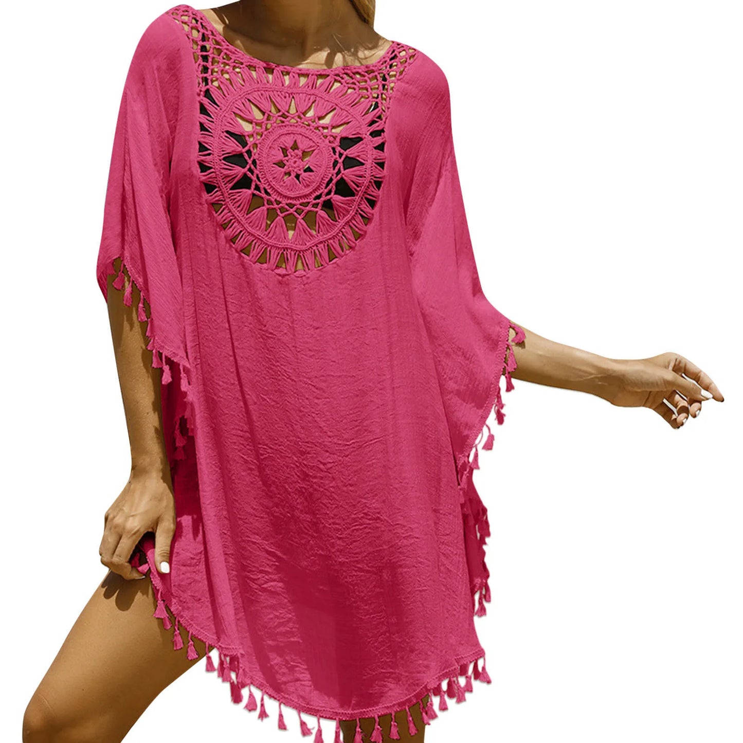 Beach Dress Cover Up Crochet Lace