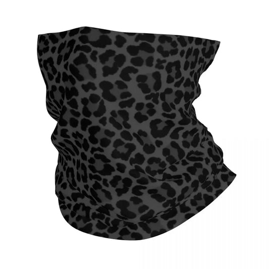 Leopard Print Neck and Face Cover Balaclava