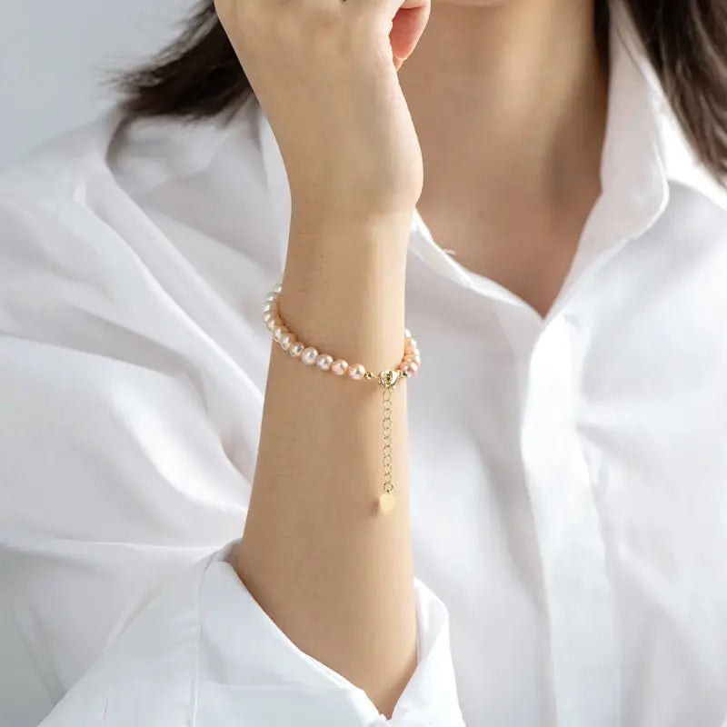 Adjustable Natural Freshwater Pearl Bracelet