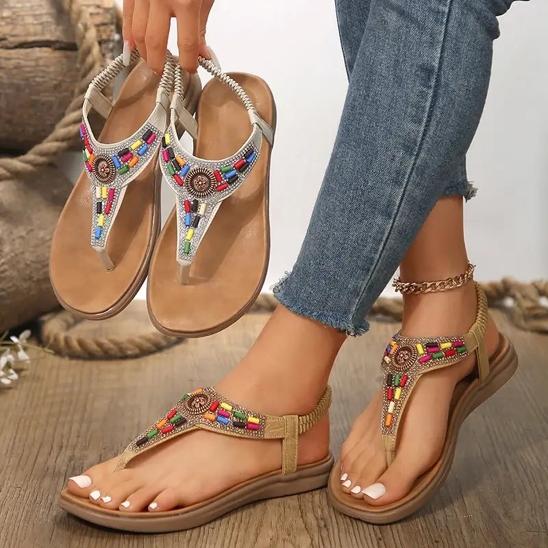 Mix Color Bohemian Sandals