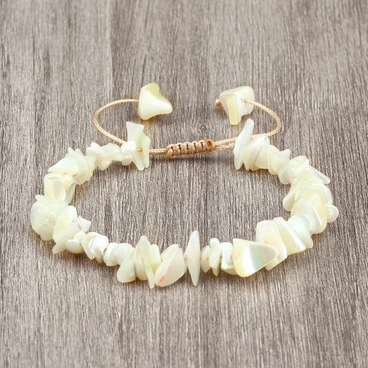 Adjustable Size Natural Shell Bracelet