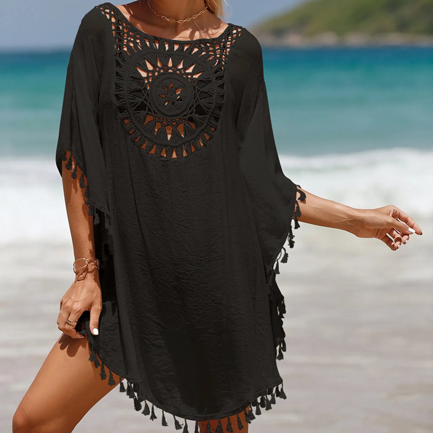 Beach Dress Cover Up Crochet Lace