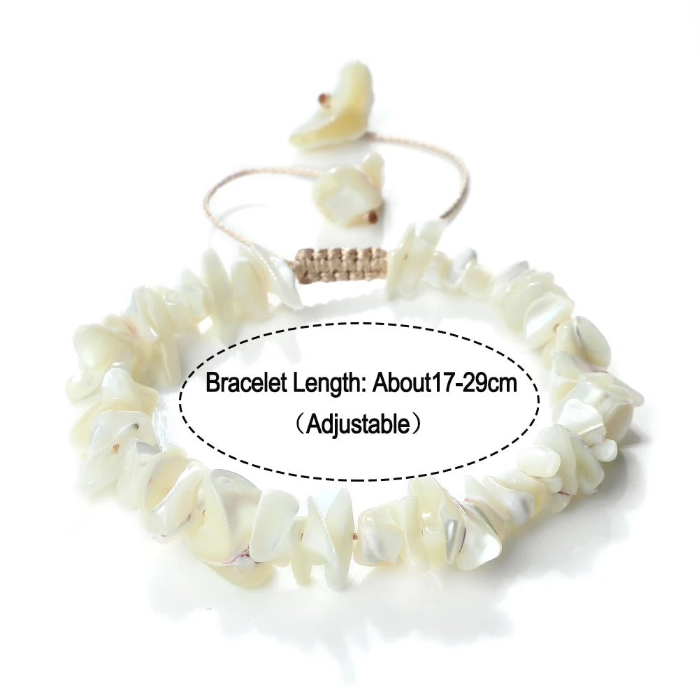 Adjustable Size Natural Shell Bracelet