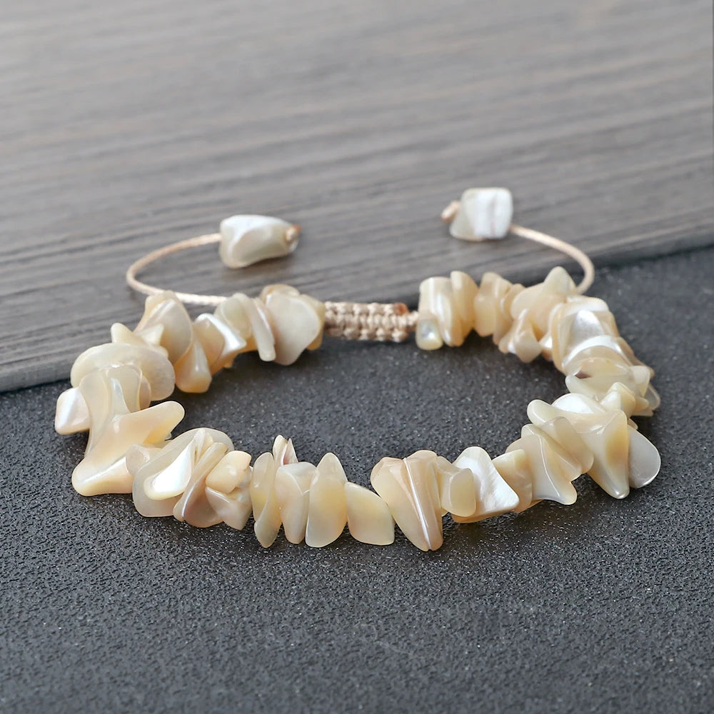 Adjustable Size Natural Shell Bracelet